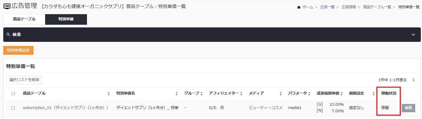 特別単価_稼働状況